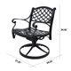 Outdoor Swivel Rocking Chair, Patio Dining Chairs,Outdoor Metal Swivel Chairs for Backyard,Balcony,Porch,Garden