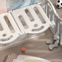 Baby Playpen, Baby Play Yard with Mat, Foldable Baby Fence for Indoor and Outdoor Kids Toddlers Activity, Baby Safety Playpen Centre with Fence, 14 Panel and 1 Play Mat, 62.9 ” x 62.9”, Gray