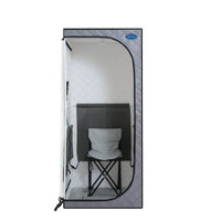 Full-Size Portable Infrared Sauna with Panels,FCC Certified, Infrared Sauna tent–Personal Home Spa&Heating Foot Pad, Controller, Foldable Chair and Reading Light, Effortless Installation, Rapid