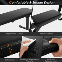 Power Tower Dip Station with Bench,Height Adjustable Pull Up Bar Stand with Folding Weight Bench,Heavy Duty Multi-Function Fitness Training Equipment for Home Office Gym