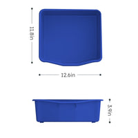 Toy Storage Organizer for Kids, 3-Tier Multi-Purpose Storage Bins with 6 Removable Plastic Bins, HDPE Toy Storage Rack Unit for Playroom Bedroom Living Room Daycare, Navy