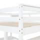 Full Size Loft Bed with Desk and Storage Shelves,Wooden High Loft Bed Frame with Ladder and Bookshelf for Dorm,Kids Adults Boys Girls Teens,White