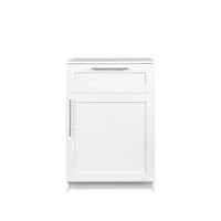 Stackable Wall Cabinet,Solid Wood Storage Cabinet with Adjustable Shelves and Doors,Console Table Side Table for Hallway,Sideboard Buffet Cupboard for Kitchen,15.75" D x 23.62" W x 35.43" H, White