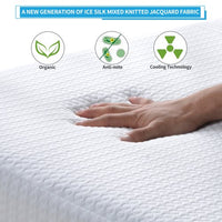 8 Inches Gel & Charcoal Infused Memory Foam Mattress, Queen Size Mattress, 80''L x 60''W x 8''H