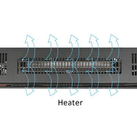 42" Electric Fireplace Inserts Wall Mounted Fireplace with Remote Control, 1400W Fireplace Heater, Led Wall Fireplace Electric with Three Flame Level, Fireplace Single Color/Fake Wood/Heating Wire