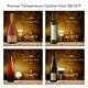 24 Bottle Wine Cooler Refrigerator, Countertop Freestanding Wine Cellars Compressor System Champagne Chiller with 39-72°F Digital Temperature Control, UV-Protective Finish, Red