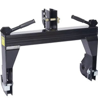 3000 LBS Lifting Capacity Tractor Quick Hitch, 3-Point Quick Hitch, No Welding & 5 Level Adjustable Bolt, Adaptation to Category 1 & 2 Tractors, Black