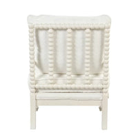 Velvet Accent Chair with Ottoman, Modern Upholstered Lounge Accent Chair with Armrests Pad, Comfy Single Sofa Side Arm Chair Reading Chair with Footrest for Small Space, Living Room, Bedroom, White