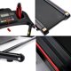 2.5HP Folding Treadmill with Incline, 12KM/H Electric Treadmill for Home Office Use, Bluetooth Music Cup Holder Heart Rate Sensor Walking Running Machine for Indoor Home Gym Exercise Fitness