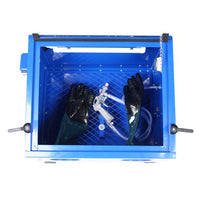 Bench Top Abrasive Blast Cabinet 80 psi, 25 gallon Removes Rust, Grime, and Paint, Great for Automobile Rebuilders or Anyone Restoring Antique Metal Objects
