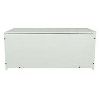 Outdoor Storage Box, 113 Gallon Wicker Patio Deck Boxes with Lid, Large Outdoor Storage Container Storage Bench for Patio Furniture, Outdoor Cushion, Garden Tools and Pool Supplies, Cream White
