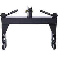 3000 LBS Lifting Capacity Tractor Quick Hitch, 3-Point Quick Hitch, No Welding & 5 Level Adjustable Bolt, Adaptation to Category 1 & 2 Tractors, Black