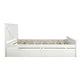 King Size Platform Bed with Headboard and Four Storage Drawers, Wooden Storage Platform Bed Frame with Support Legs & Support Slats, Indoor Mattress Foundation for Bedroom Dorm, White
