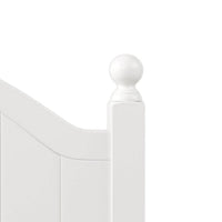 Full Size Platform Bed, Solid Wood Bed Frame with Traditional Headboard and Solid Legs, Full Bed Frame with Sturdy Slats Support for Kids Adults Bedroom, No Box Spring Needed, White