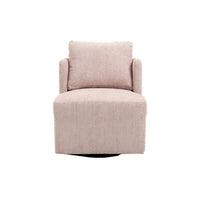 Swivel Barrel Chair,Comfy Round Accent Sofa Chair,Boucle Chairs for Bedroom,Living Room,360 Degree Swivel Barrel Club Chair,Corner Armchair Sherpa Chair,Leisure Arm Chair for Nursery,Pink