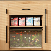 TRIPLE TREE 55-75 Gallon Aquarium Stand With Charging Station, Farmhouse Fish Tank Stand, Reptile Tank Stand Terrarium Stand with Drawer and Cabinet Storage, Sturdy Heavy Duty 53.5"×19.7" Tabletop - White