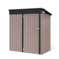 Outdoor Storage Shed, 5x3 ft Metal Sheds & Outdoor Storage Shed Organizer, Garden Tool Bike Shed with Lockable Door, Garden Tool House, Waterproof Design for Backyard, Patio, Lawn, Black