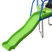 14FT Trampoline for Kids Teens Adults, Recreational Trampoline with Slide & Swing & Basketball Hoop & Enclosure Net, ASTM Approved Combo Bounce Outdoor Fitness Trampoline, 800Lbs Capacity for 5-8 Kids