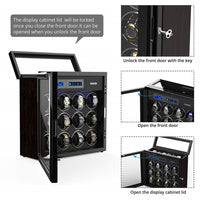 12+6 Luxury Safety Watch Winder Box