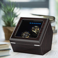 Double Automatic Wooden Watch Winder