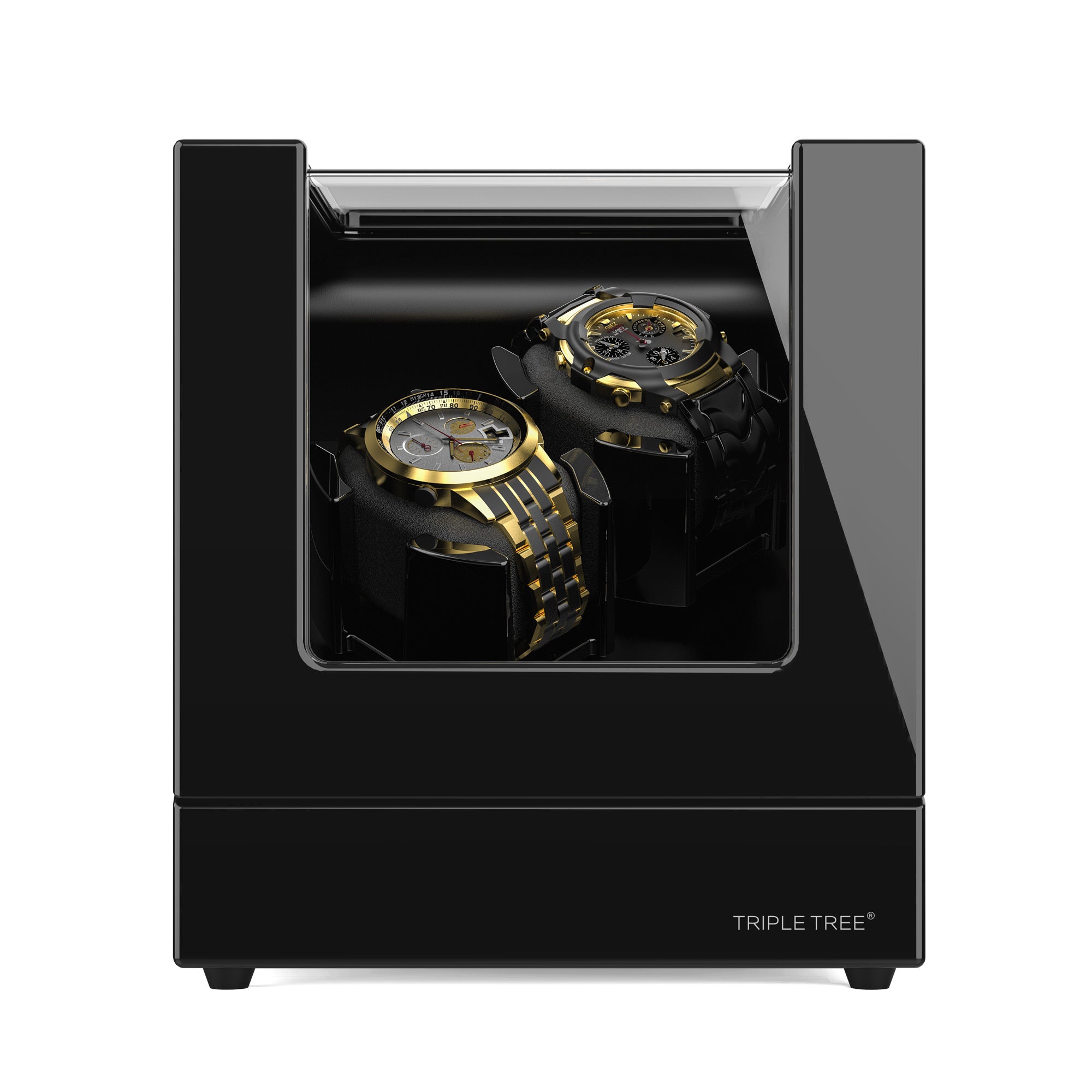Double Automatic Watch Winder, Newly Upgrade 2021, Black