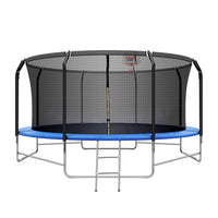 TRIPLETREE 14FT Trampoline With Safety Enclosure Net, Basketball Hoop & Ladder, Suitable For Kids & Adults, 800LBS