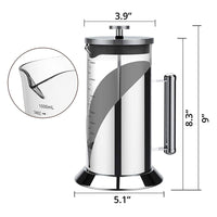TRIPLETREE French 34 Oz  Press Coffee Maker