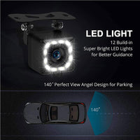 Car Rear View Camera Ultra HD Waterproof 40° Wide View Angle with Multiple Mount Brackets