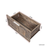 TV Cabinet, 80'' TV Stand Media Stand Console Table with 3 Open Storage Spaces & 3 Drawers, Modern Minimalist Open Locker Entertainment Center Television Stand for Living Room Bedroom, Walnut
