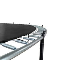 16FT Trampoline with Basketball Hoop, Recreational Trampolines with Ladder, Shoe Bag and Galvanized Anti-Rust Coating, Built-in Zipper Trampoline Round Outdoor Trampoline for Family, Blue