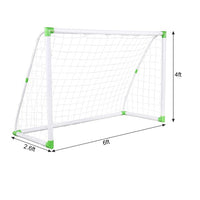 Sports Kids Mini Soccer Goal Set - Backyard/Indoor Mini Net- Portable Folding Youth Soccer Goal Set - White - (71.65 x 47.24 x 31.50)"