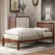 Twin Size Platform Bed Frame with Headboard, Wood Slats Support, for Kids, Boys and Girls