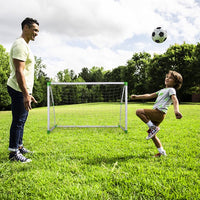 Sports Kids Mini Soccer Goal Set - Backyard/Indoor Mini Net- Portable Folding Youth Soccer Goal Set - White - (71.65 x 47.24 x 31.50)"