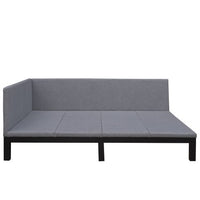 Twin Daybed, Twin Size Upholstered Daybed, Mid Century Linen Fabric Sofa Bed with a Backrest and Armrests, Wood Daybed Frame with Cushion for Living Room Bedroom