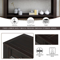 Console Table for Entryway with Storage Drawers and Shelf, Long Narrow Rustic Modern Sofa Table Sideboard for Indoor Outdoor Living Room Hallway Kitchen Buffet, Black 64x15x30inch