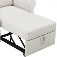 3-in-1 Sofa Bed Chair, Convertible Sleeper Chair Bed,Adjust Backrest Into a Sofa,Lounger Chair,Single Bed,Modern Chair Bed Sleeper for Adults,Beige