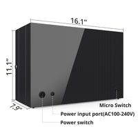 8 Automatic Watch Winders with LCD Touch Screen, Carbon Fiber