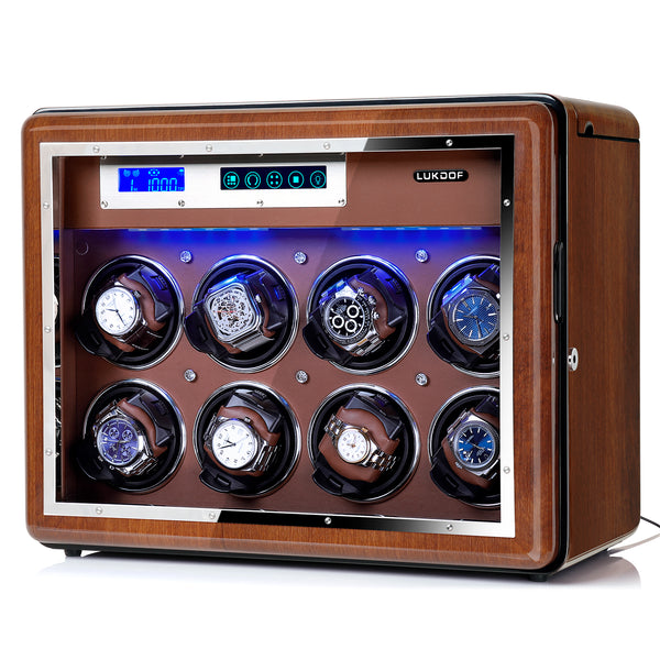 [ NEW ARRIVALS ] 8+6 Walnut Wood Automatic Quad Watch Winder