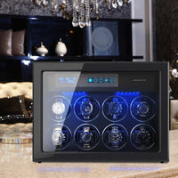 8 Automatic Watch Winder & 6 Storage with Built-in LED