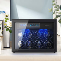8 Automatic Watch Winder & 6 Storage with Built-in LED