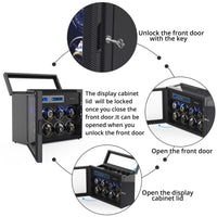 8 Automatic Watch Winder & 6 Storage with Built-in LED