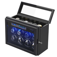 8 Automatic Watch Winder & 6 Storage with Built-in LED
