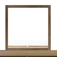 Hanging Wall Mirror,Square Wood Framed Mirror,Vanity Mirror Bathroom Mirror,Rustic Decorative Rectangle Wall Mirror for the Bathroom Living Room Bedroom Hallway,35.9"LX35.9"WX0.78"H,Walnut