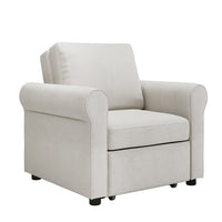 3-in-1 Sofa Bed Chair, Convertible Sleeper Chair Bed,Adjust Backrest Into a Sofa,Lounger Chair,Single Bed,Modern Chair Bed Sleeper for Adults,Beige