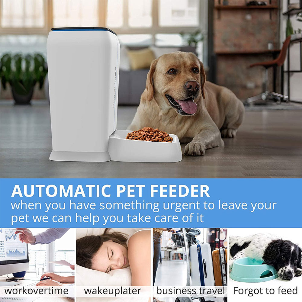 TRIPLETREE 1.2 Gallon Automatic Pet Feeder