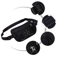 TRIPLETREE 2 Pack Money Travel Belt With RFID Blocking and Earphone Hole