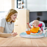 TRIPLETREE Baby High Chair With Five-Point Seat Belt Foldable & 7 Height Adjustable Waterproof