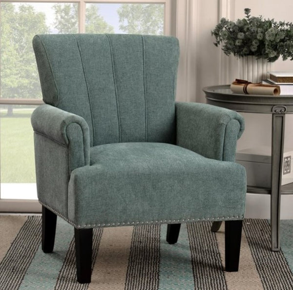Accent Recliner Chairs, Rivet Tufted Polyester Soft Cushion Armchair for Living Room Bedroom, Mint Green 29x24x34.5inch