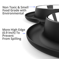 TRIPLETREE Large Stainless Steel Pet Bowls for Food and Water