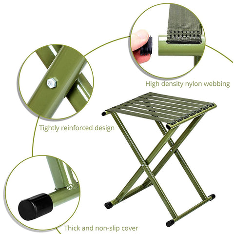 TRIPLETREE Folding & Super Strong Heavy Duty Outdoor Portable Chair